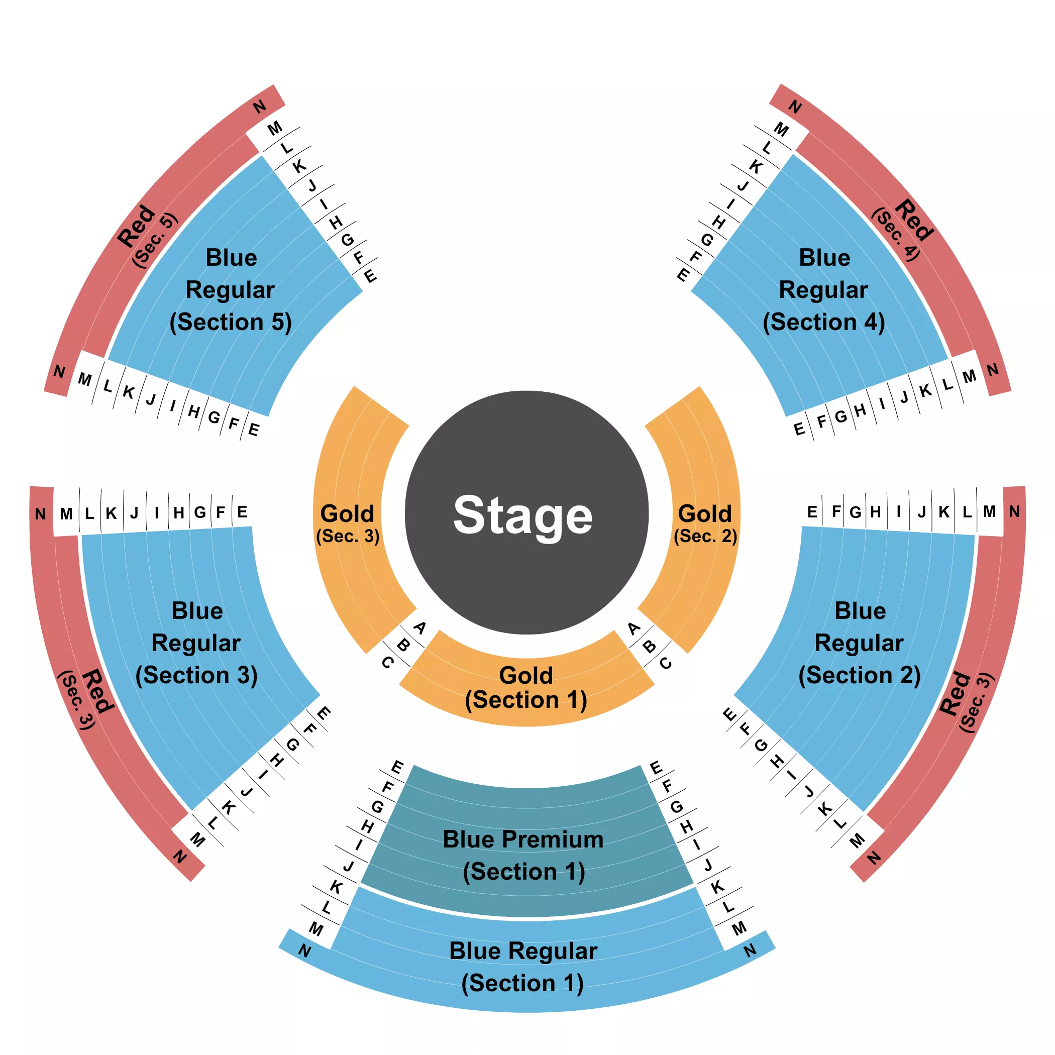 seating chart for North Texas Fair and Rodeo - Cirque Italia - eventticketscenter.com